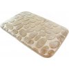 HomePRO AG491A Kúpeľňový koberec, 60x40cm, béžová