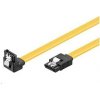 PREMIUMCORD Kabel SATA 3.0 datový 50cm lomený 90°, kovové západky kfsa-15-05