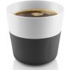 Eva Solo Hrnček 230 ml, sada 2 ks, so silikónovým krytom, čierny