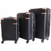 Sada 3 cestovných kufrov T-class® 218, čierna, TSA zámok, M, L, XL