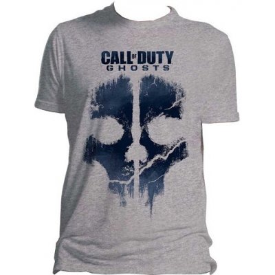 Call Of Duty Ghosts Skull Art Grey T Shirt