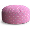 Sablio Taburet Srdce na ružovej: 38x48 cm