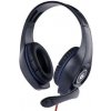 Slúchadlá GEMBIRD GHS-05-B, gaming, černo-modrá, 1x 4-pólový 3,5mm jack, mikrofón GHS-05-B