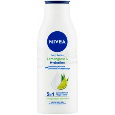 Nivea Lemongrass & Hydration Telové mlieko na normálnu pokožku 400 ml telové mlieko