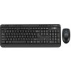 Adesso WKB-1320CB/ bezdrátový set 2,4GHz/ multimedia/ antimikrobiální/ optická myš 1200DPI/ USB/ černá/ US layout