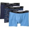Calvin Klein Pánske bavlnené boxerky 3 Pack Boxer Brief NP21680 Modrá Veľkosť M