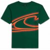 Chlapčenské tričko O'Neill, WAVE tmavo zelená,oranžová 176