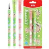 Roller gélový/gumovací M&G iErase Soft Animals - Sova (0,7 mm) modrá náplň