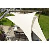 Tieniaca plachta - trojuholník pravouhlý 5 x 5 x 7,1 m (slnečník) - Smotanová