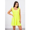 Dámske Šaty s volánikmi MI9082 neónovo žlté