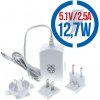 USB adaptér pre Raspberry Pi 5,1V 2,5A biely
