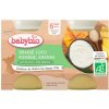 BABYBIO Brassé z kokosového mlieka mango jablko 2x130 g 51091