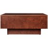 Ferm Living Konferenčný stolík Burl Storage – tmavý morený topoľ