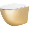 REA - Závesná WC misa Carlo Mini Tornado NFQ GOLD WHITE REA-C6006