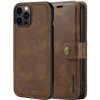 DG.Ming 2v1 odnímateľné flipové púzdro pre iPhone 12 Pro Max - hnedé - možnosť vrátiť tovar ZADARMO do 30tich dní