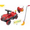 BIG set odrážadlo pre deti auto Next Bobby Car s vodiacou tyčou a značka s menom a vodičský preukaz 56230-2