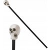 Žezlo Lebka voodoo šaman Palička drakulu 80cm
