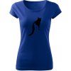 T-ričko Catz dámske tričko Farba trička: Kráľovská Modrá, Farba potlače: Čierna, Veľkosť: S