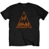 Def Leppard - Classic Triangle (Black) (tričko) Medium