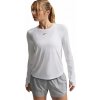 Dámske funkčné tričko s dlhým rukávom Nike ONE CLASSIC W biele FN2801-102 - M