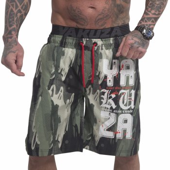 Yakuza plavkové šortky URBNSTL BSB 23059 camouflage green