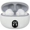 Bluetooth slúchadlá s mikrofónom biele