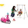 Smoby set hojdačka s kovovou konštrukciou a odrážadlo s reflektorom a gumenými kolesami 310046-8