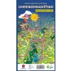 Ručně malovaná cyklomapa Uherskohradišťsko