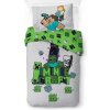 Bavlnené posteľné obliečky Minecraft Build And Explore obojstranné
