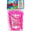 Rainbow Loom Original gumičky 600 kusov transparentné ružové