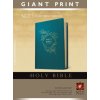 Holy Bible, Giant Print NLT (Red Letter, Leatherlike, Teal Blue)