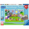 RAVENSBURGER Puzzle Prasiatko Peppa na oslave 2x24 dielikov