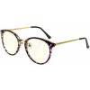 GLASSA Blue Light Blocking Glasses PCG 010, dioptrie +0,50 vínovo zlatá