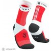 COMPRESSPORT Ultra Trail V2.0 ponožky, biela/červená EU (42-44)