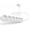 CONNECT IT predlžovací 230 V, 6 zásuviek, 2 m, biely CI-1314
