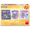 DINO Vertikálne puzzle Stitch relaxuje 150 dielikov