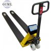 Vážicí paletový vozík s dlouhými vidlemi LESAK PV4TDFWL2T2M, 2t/1kg, 550mmx2000mm (Paletový vozík s váhou do 2000kg s vážícími vidlicemi délky 2m)