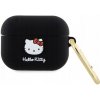 Puzdro Hello Kitty pre Apple Airpods Pro, čierne