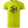 Volejbalová lopta tlačový design - Klasické pánske tričko vyššej gramáže - 3XL ( Limetková )