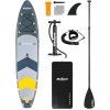 Rebel RBA-4500 Paddleboard SUP s príslušenstvom 350 cm, 135 kg, sivý