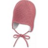 STERNTALER Čiapka podšitá pletená na zaväzovanie ružová dievča veľ. 43 cm - 5-6 m