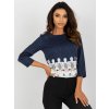 Blouse-LK-BZ-506428.90-navy blue modrá 40 LAKERTA 2016103383771