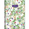 Notes poznámkový FLOWERS A5 138x205 mm linajkový kvetinky 96 listov