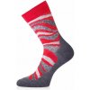 Lasting merino ponožky WLF 338 červené Veľkosť: (42-45) L