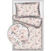 Poláše Holešov Flanelová posteľná bielizeň kvet ruža biela veľkosti lôžkovín 140x200