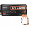 LiFePO4 batéria 12V 320Ah s Bluetooth 4096Wh, 250A BMS, vysoká životnosť