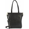 Dámska kožená kabelka cez rameno čierna - Mustang Liniola čierna