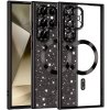 Techsuit Luxury Glitter MagSafe puzdro pre Samsung Galaxy S22 Ultra 5G – čierne KF2325102