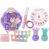 LeanToys Sada kosmetiky v kufru na nehty, make-up, fialová, 9 ks.