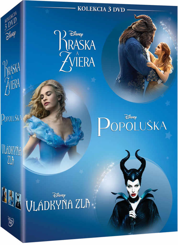 Kráska a zviera + Popoluška + Vládkyňa zla kolekcia DVD